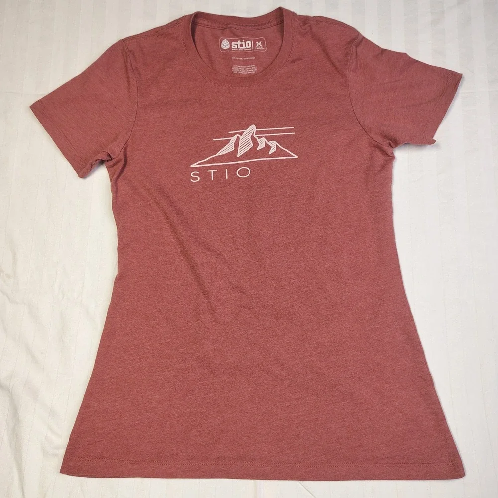 Stio Womens T-Shirt Bundle Lot of 3 Size M Blue Red Jackson Hole Cotton - Picture 3 of 10